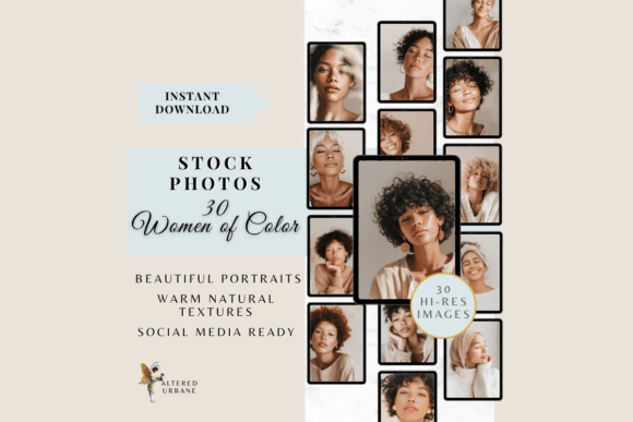 Download Serene Women of Color Stock Photos - Stock photo Collection