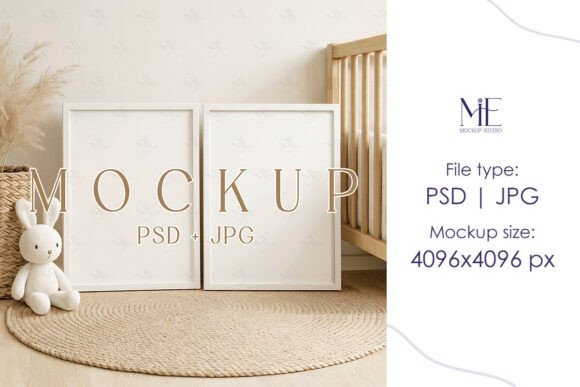 Download Nursery Frame Mockup, Wood Poster A3 PSD - Premium Resources