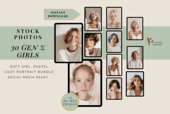 Download 30 Aesthetic Stock Photos — Gen Z Girls - Stock photo Collection